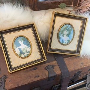 . Antique Framed "A Cameo Creation" Victorian Portraits